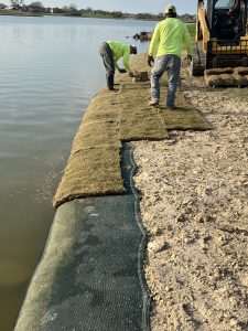 DredgeSOX solutions for pond and lake bank erosion